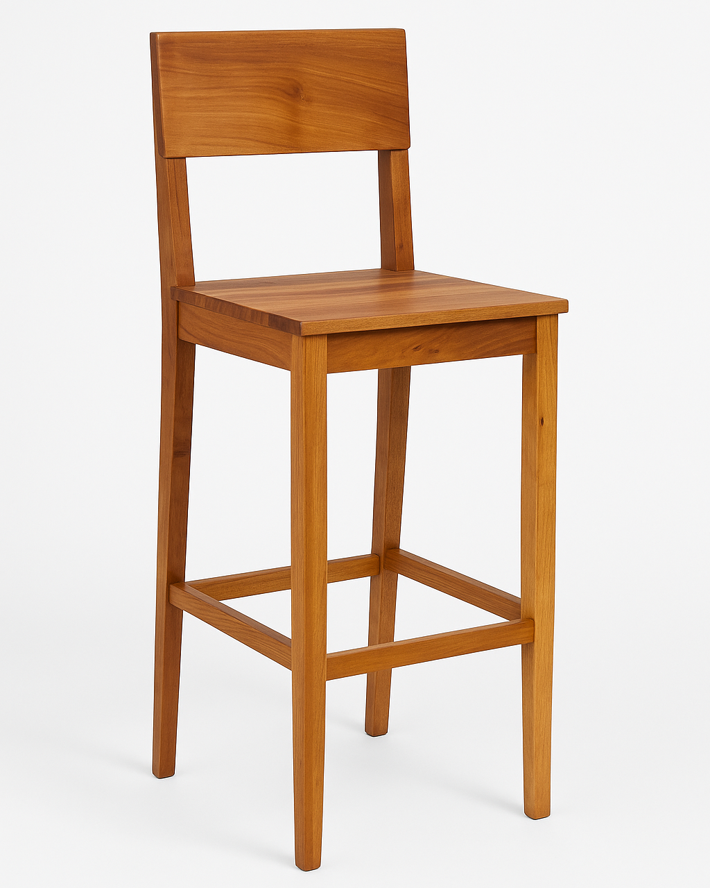 Banco Alto “Teca” – Madera Natural