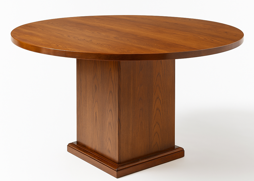 Comedor Siena en madera de cedro con 6 sillas tapizadas