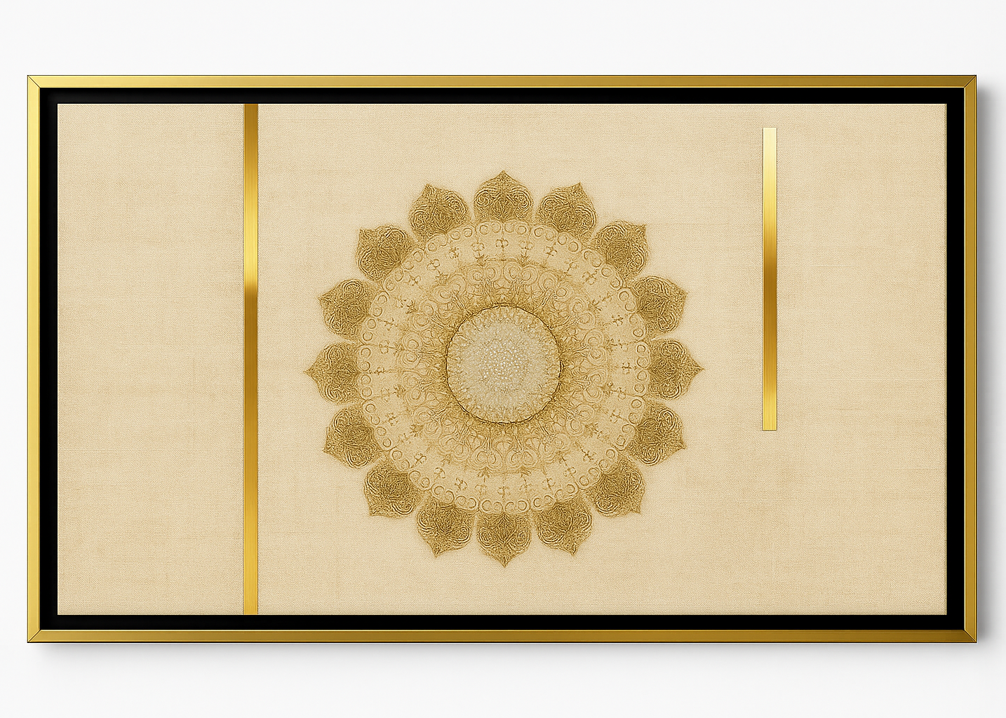 Cuadro Sol Dorado Mandala