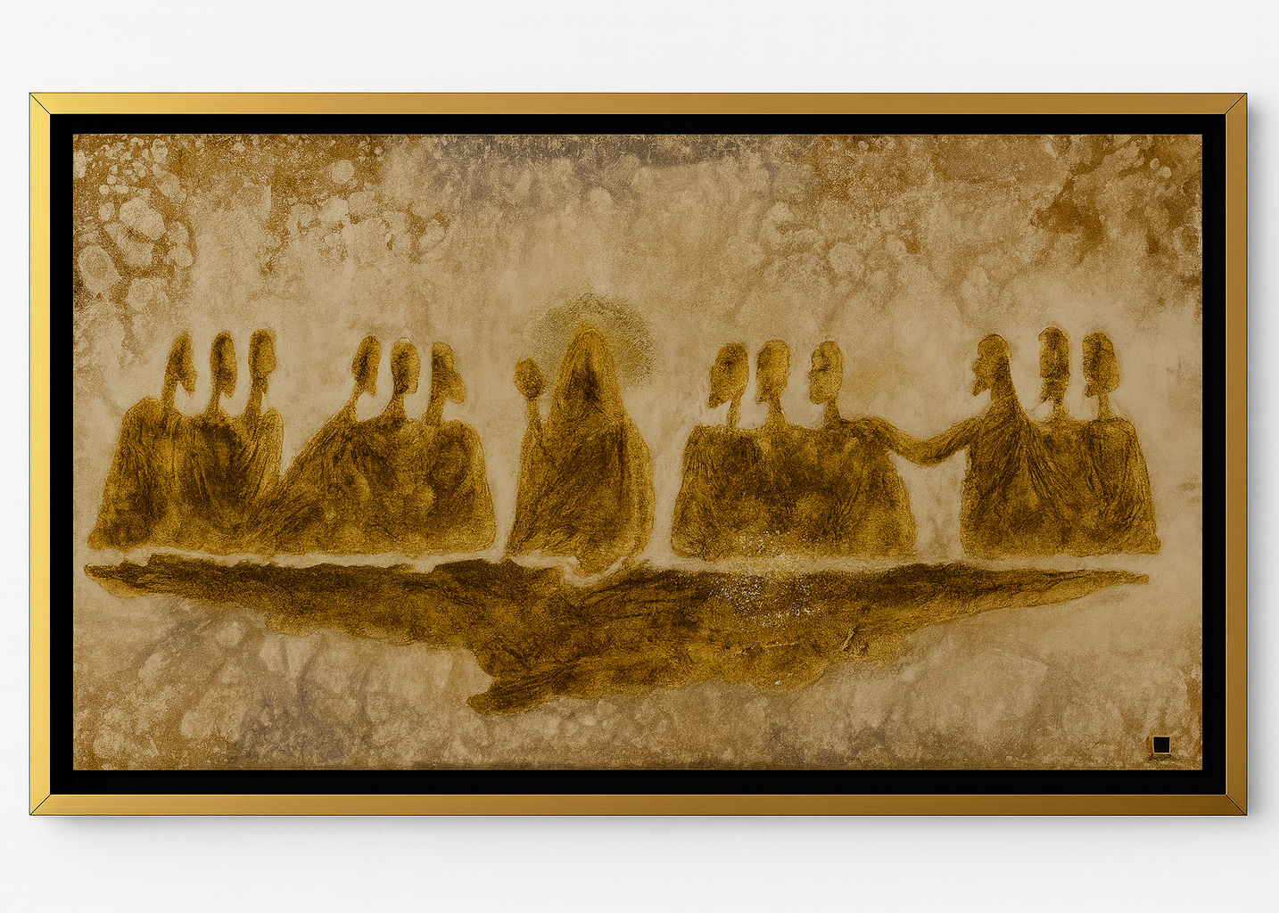 Cuadro Cenáculo Dorado